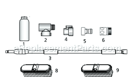 Page A Diagram and Parts List for PW7005  Campbell Hausfeld Pressure Washer